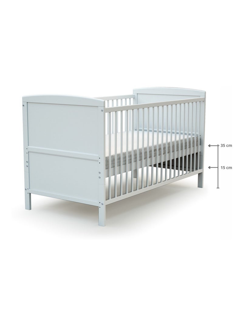 Cuna bebé evolutiva luna madera Blanco - Kiabi