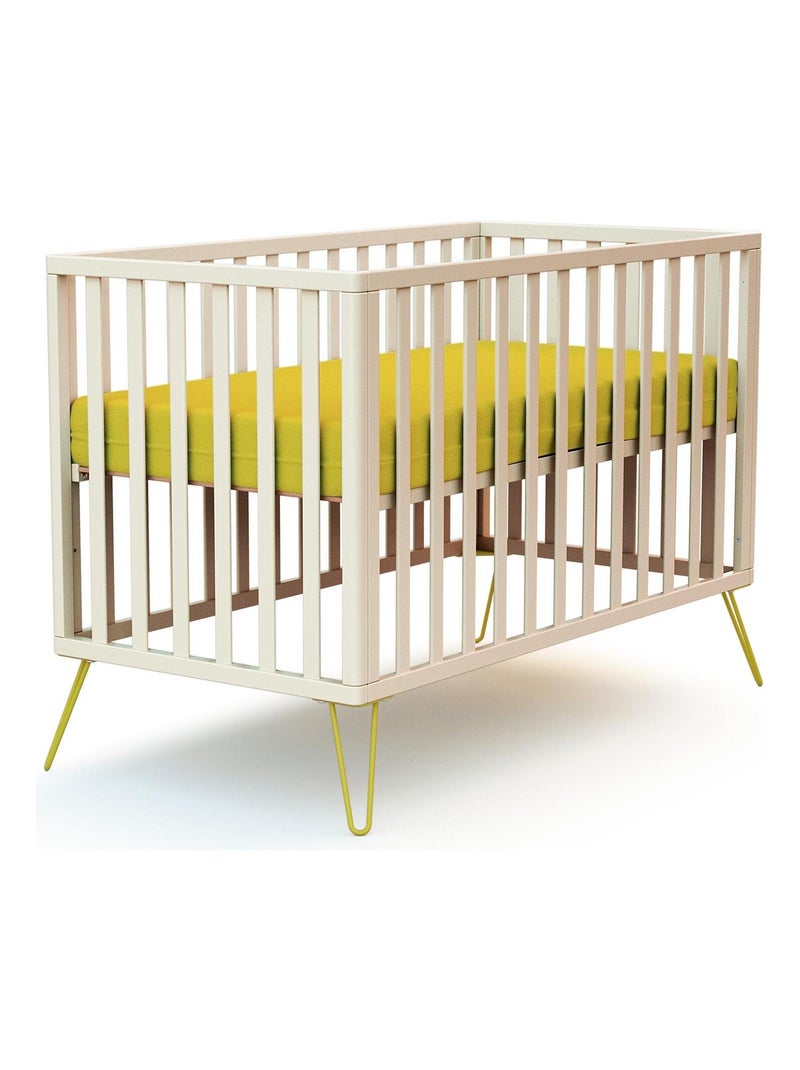 Cuna bebe only madera Amarillo - Kiabi
