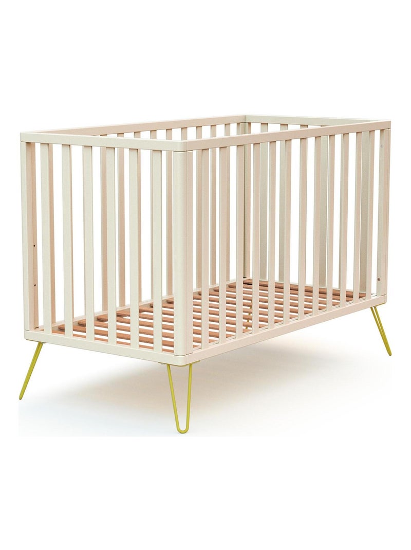 Cuna bebe only madera Amarillo - Kiabi