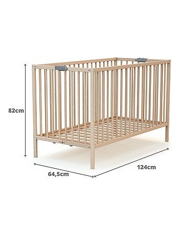 Cuna bebé plegable con colchón madera flex