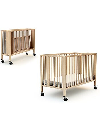 Cuna bebé plegable flow madera