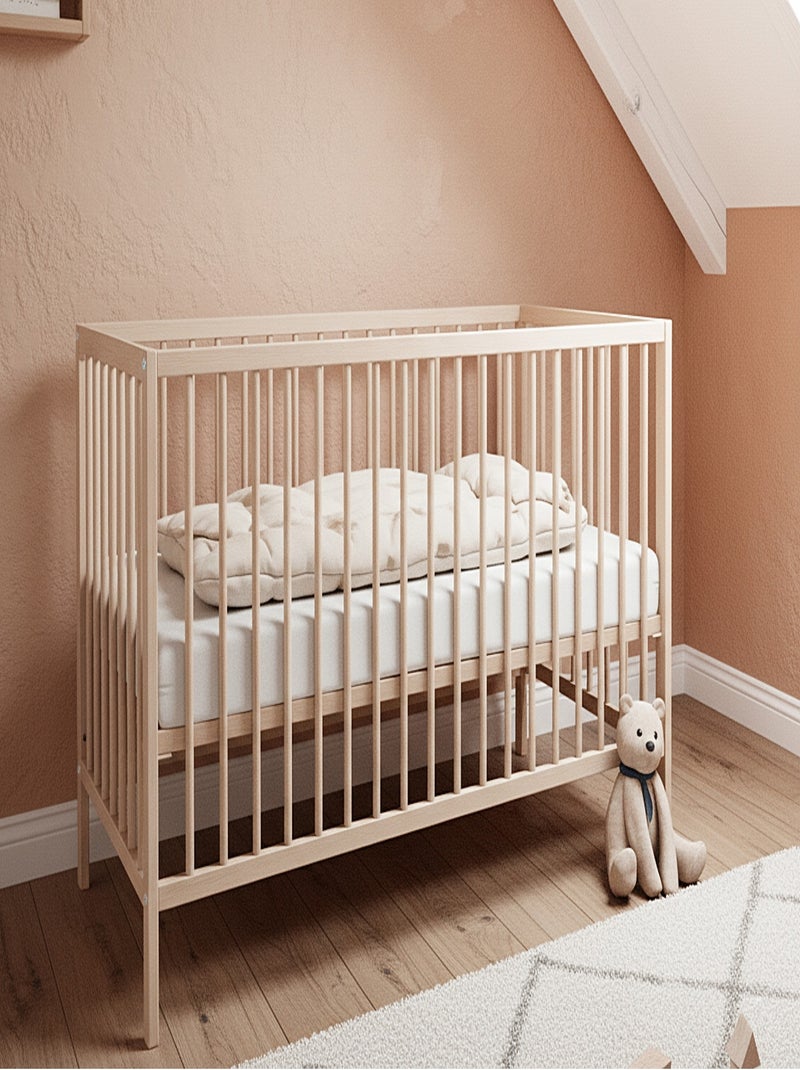 Cuna bebe sona madera Marrón avellana - Kiabi