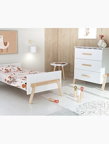 Cuna bebé y cómoda cambiador 3 cajones canaille madera