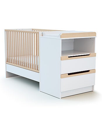 Cuna bebé y cómoda cambiador carrousel madera