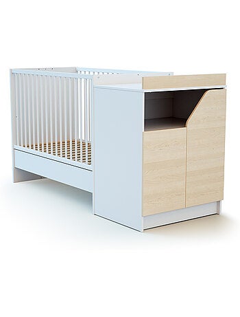 Cuna bebé y cómoda cambiador carrousel madera