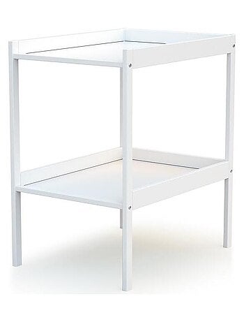 Cuna bebé y meuble cambiador madera