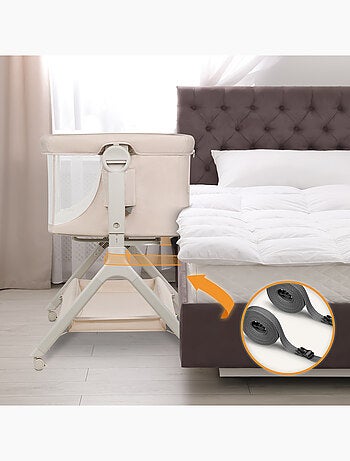 Cuna colecho 3 en 1 Leonie Plus de LIONELO - 0-9 kg - Altura e inclinación ajustables