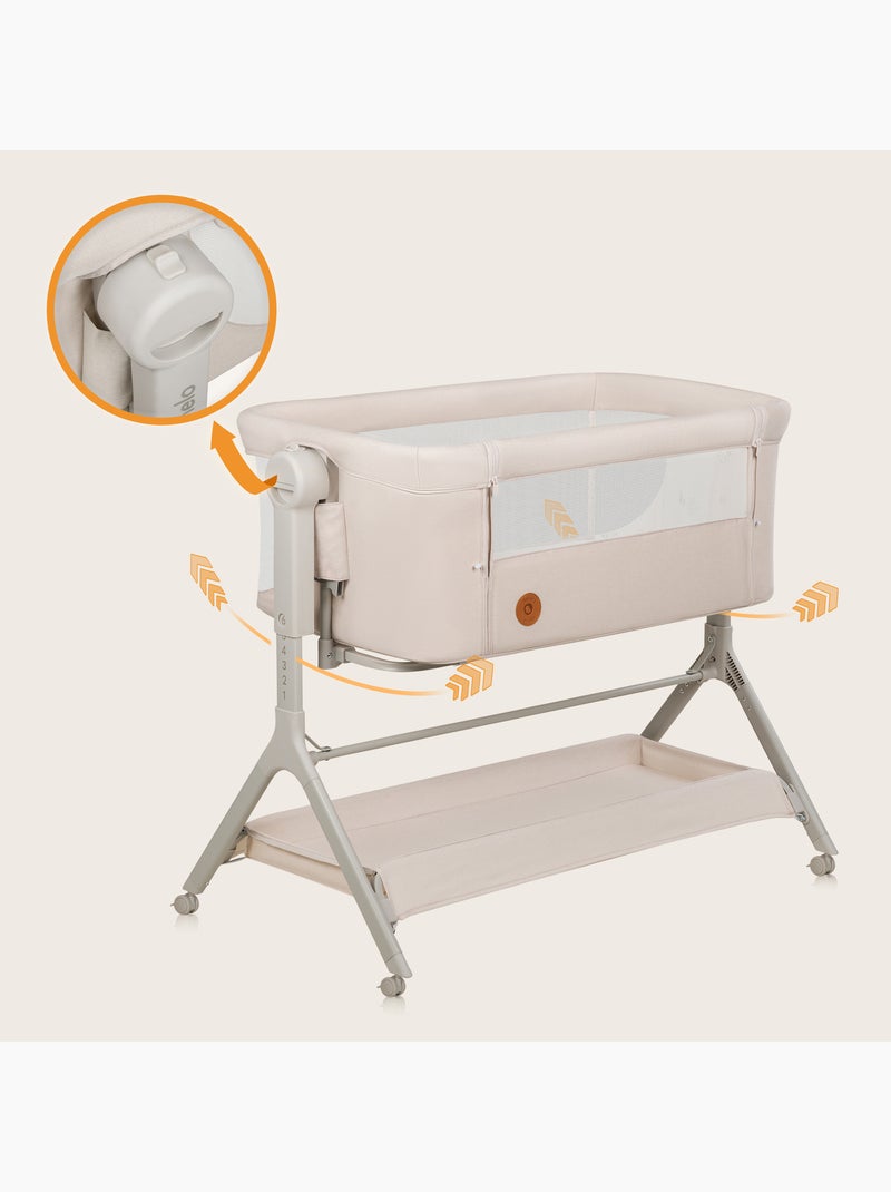 Cuna colecho 3 en 1 Leonie Plus de LIONELO - 0-9 kg - Altura e inclinación ajustables Beige - Kiabi