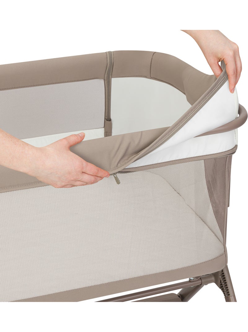 Cuna colecho 3 en 1 Leonie Plus de LIONELO - 0-9 kg - Altura e inclinación ajustables Taupe - Kiabi