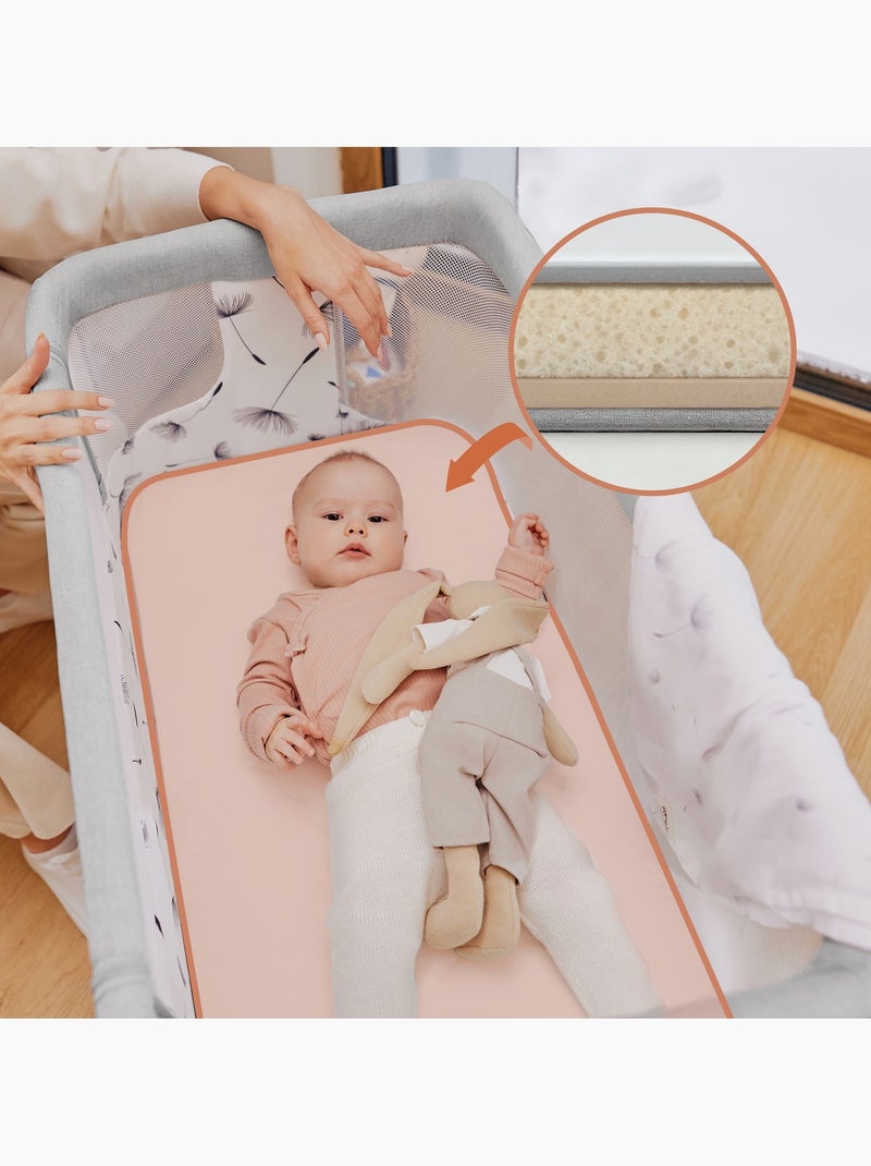 Cuna Colecho 3 en 1 LIONELO Aurora - Cuna Bebé Regulable - Colchón - Bolsa Beige - Kiabi