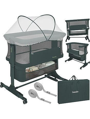 Cuna colecho 3 en 1 LIONELO Jodie - Cuna - Altura e inclinación regulables