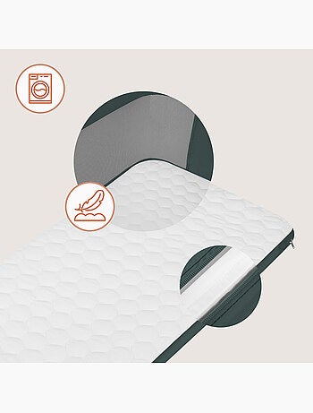 Cuna colecho 3 en 1 LIONELO Jodie - Cuna - Altura e inclinación regulables