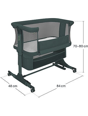Cuna colecho 3 en 1 LIONELO Jodie - Cuna - Altura e inclinación regulables