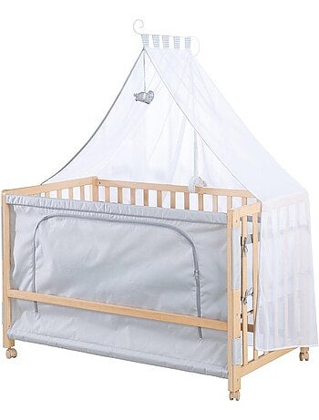 Cuna colecho con ropa de cama completa y ruedas con freno 'Roba'