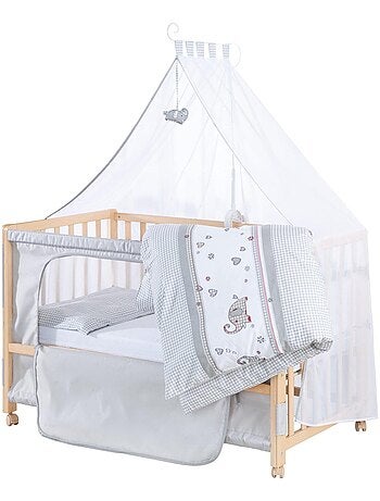 Cuna colecho con ropa de cama completa y ruedas con freno 'Roba'