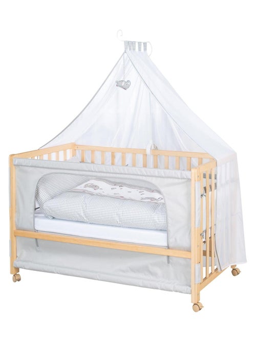 Cuna colecho con ropa de cama completa y ruedas con freno 'Roba' - Kiabi Cuna colecho con ropa de cama completa y ruedas con freno 'Roba' - Kiabi