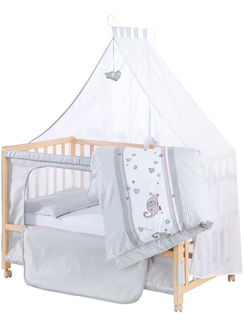 Cuna colecho con ropa de cama completa y ruedas con freno 'Roba' - Kiabi Cuna colecho con ropa de cama completa y ruedas con freno 'Roba' - Kiabi