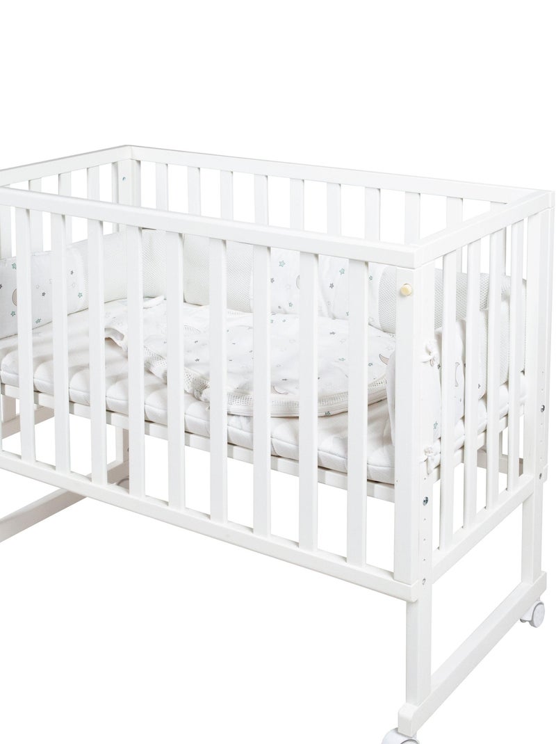Cuna colecho evolutiva 3 en 1 + ropa de cama - ROBA 'Safe Asleep®' Blanco - Kiabi