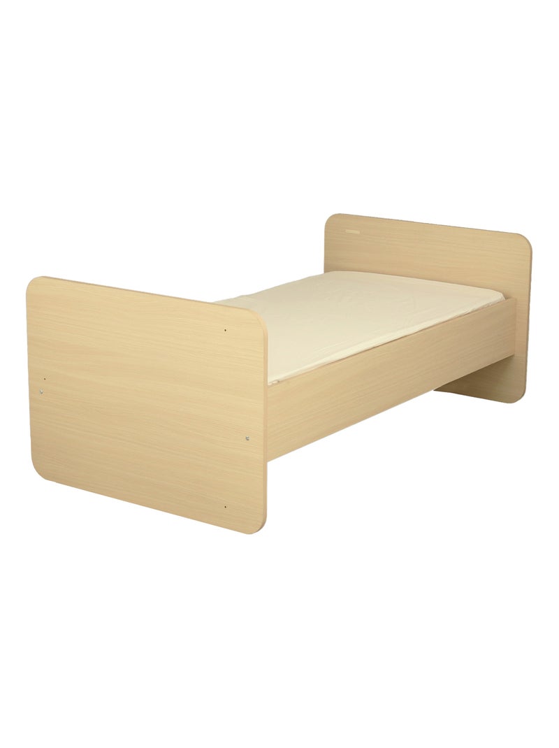 Cuna combinada 140x70 evolutiva en 90x190 con cómoda cambiador de 3 - SAUTHON Beige/Blanco - Kiabi