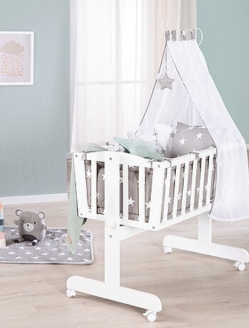 Cuna con ropa de cama completa estampada con estrellas - ROBA 'Little Stars'