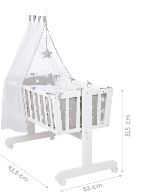 Cuna con ropa de cama completa estampada con estrellas - ROBA 'Little Stars' - Kiabi