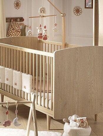 Cuna convertible 70x140 - Little Big Bed en madera, decoración roble - SAUTHON