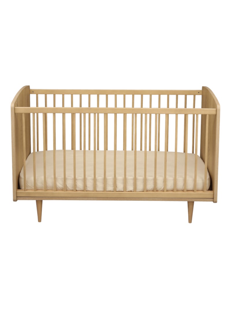 Cuna convertible 70x140 - Little Big Bed en madera, decoración roble - SAUTHON Marrón - Kiabi