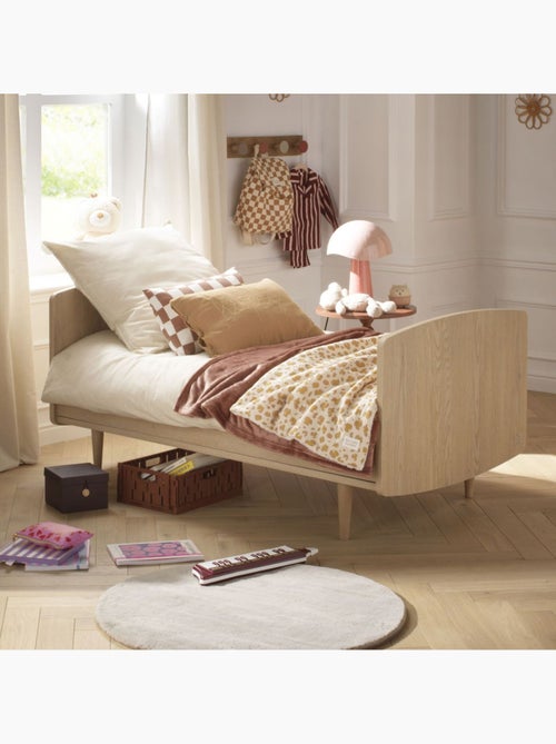 Cuna convertible My Love, cama convertible 140x70 y cómoda - Roble - SAUTHON - Kiabi