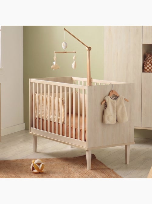 Cuna de 120 x 60 cm con patas - acabado en madera de haya - SAUTHON - Kiabi