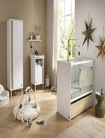 Cuna de láminas 120x60 con cabezales - SAUTHON