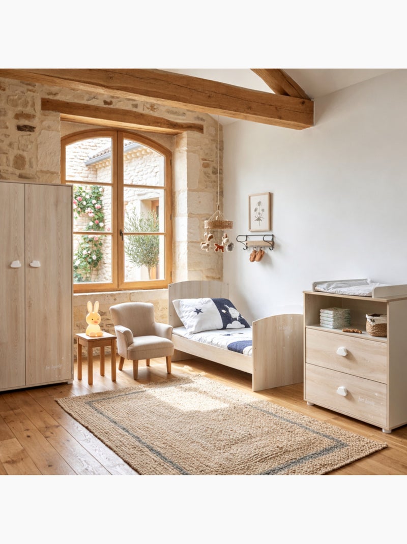 Cuna de madera - BABYPRICE Beige - Kiabi