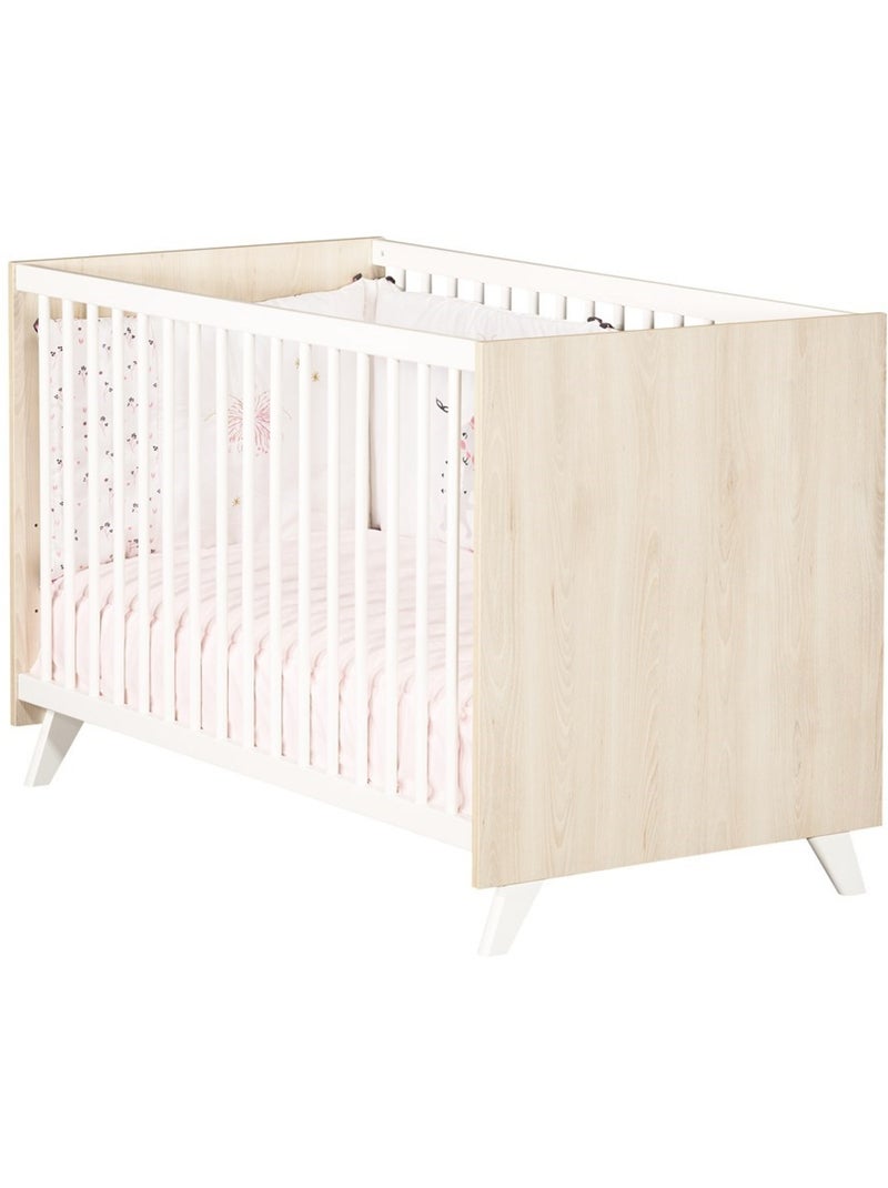 Cuna de madera - BABYPRICE Blanco Beige - Kiabi