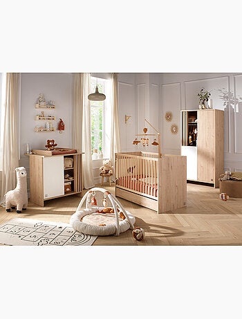 Cuna de madera, 120x60cm, decoración roble - SAUTHON