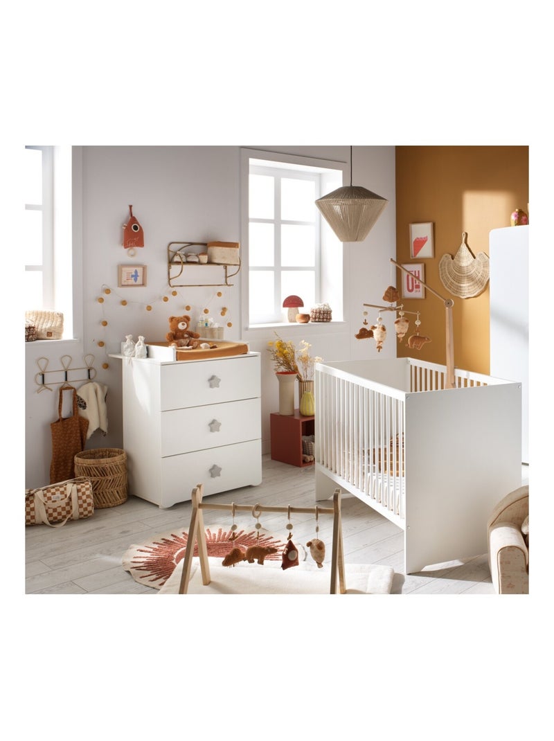 Cuna de madera blanca 120 x - babyprice Blanco - Kiabi