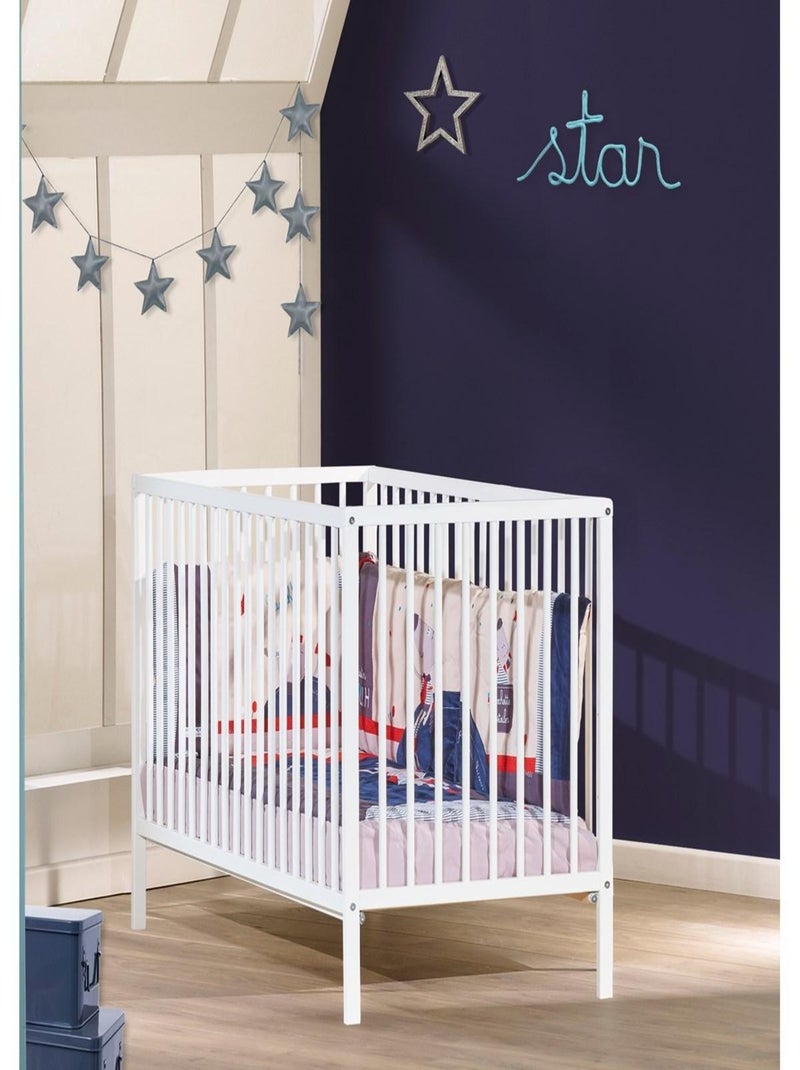 Cuna de madera con - BABYPRICE Blanco - Kiabi