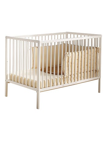 Cuna de madera con listones con colchón de - BABYPRICE