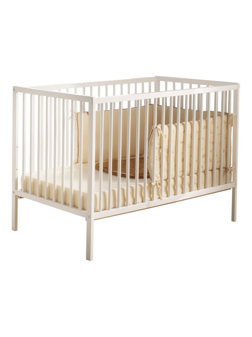Cuna de madera con listones con colchón de - BABYPRICE - Kiabi