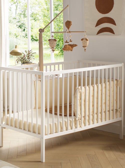 Cuna de madera con listones con colchón de - BABYPRICE - Kiabi