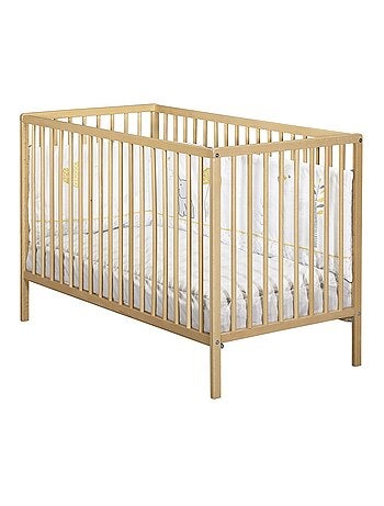 Cuna de madera con listones con colchón de - BABYPRICE