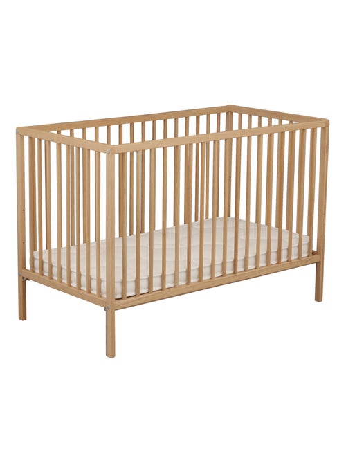 Cuna de madera con listones con colchón de - BABYPRICE - Kiabi