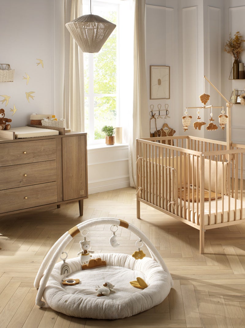 Cuna de madera con listones con colchón de - BABYPRICE Marrón - Kiabi