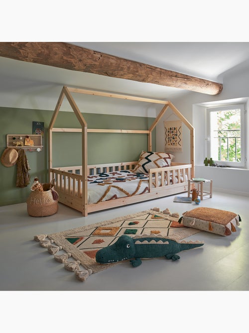 Cuna de madera para niños bosco 90x190cm - Kiabi Cuna de madera para niños bosco 90x190cm - Kiabi
