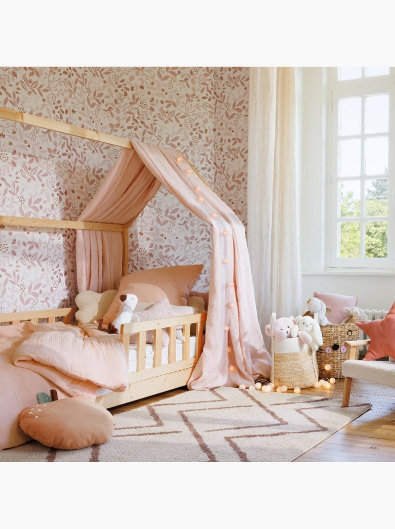 Cuna de madera para niños bosco 90x190cm Madera natural - Kiabi