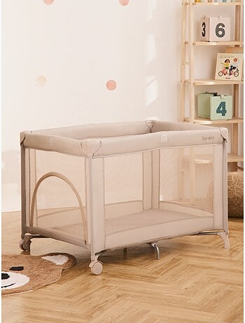 Cuna de viaje 2 en 1 LIONELO Amelie - Parque infantil - Ligera - Ruedas - 0-36 meses - Bolsa incluid