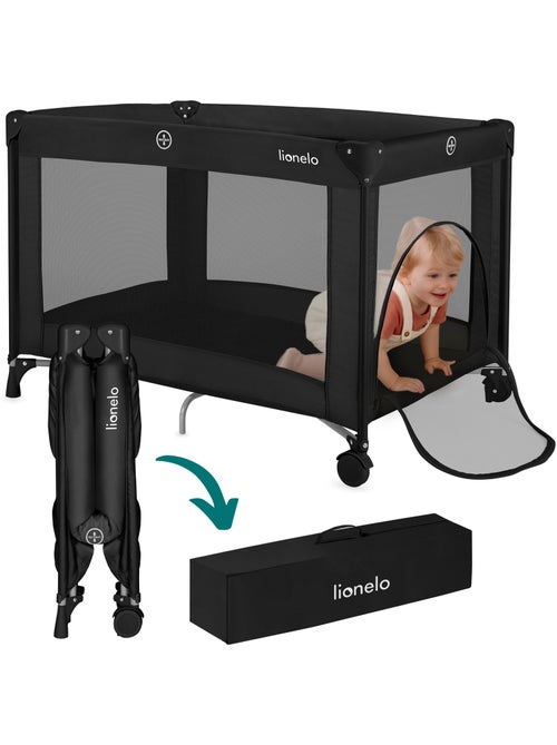 Cuna de viaje 2 en 1 LIONELO Amelie - Parque infantil - Ligera - Ruedas - 0-36 meses - Bolsa incluid - Kiabi