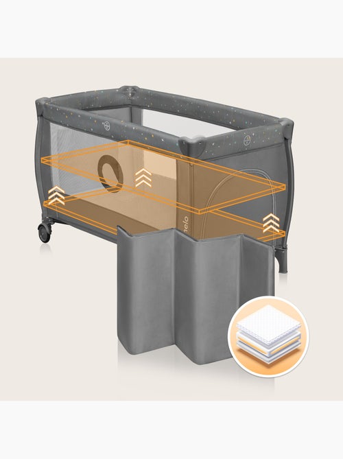 Cuna de viaje 2 en 1 LIONELO Stefi Plus - Parque infantil - Colchón de alta densidad - Ruedas - 0-36 - Kiabi