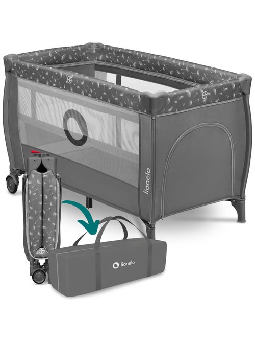 Cuna de viaje 2 en 1 LIONELO Stefi Plus - Parque infantil - Colchón de alta densidad - Ruedas - 0-36 - Kiabi