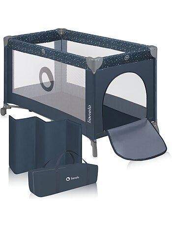 Cuna de viaje 2 en 1 Stefi LIONELO - Parque infantil - 125 x 65 cm - Ruedas - 0-36 meses - Bolsa inc