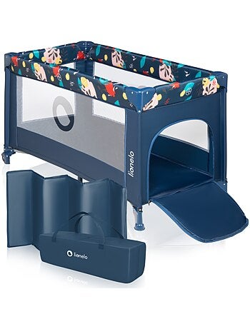Cuna de viaje 2 en 1 Stefi LIONELO - Parque infantil - 125 x 65 cm - Ruedas - 0-36 meses - Bolsa inc