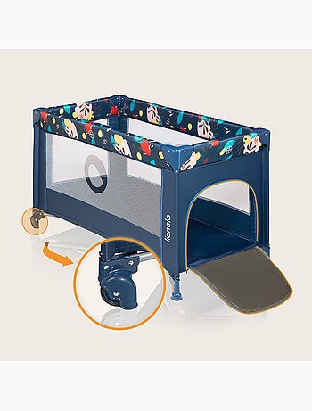 Cuna de viaje 2 en 1 Stefi LIONELO - Parque infantil - 125 x 65 cm - Ruedas - 0-36 meses - Bolsa inc